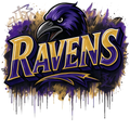 Baltimore Ravens print design for custom shirts