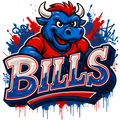Buffalo Bills print design for custom shirts