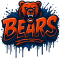 Chicago Bears print design for custom shirts