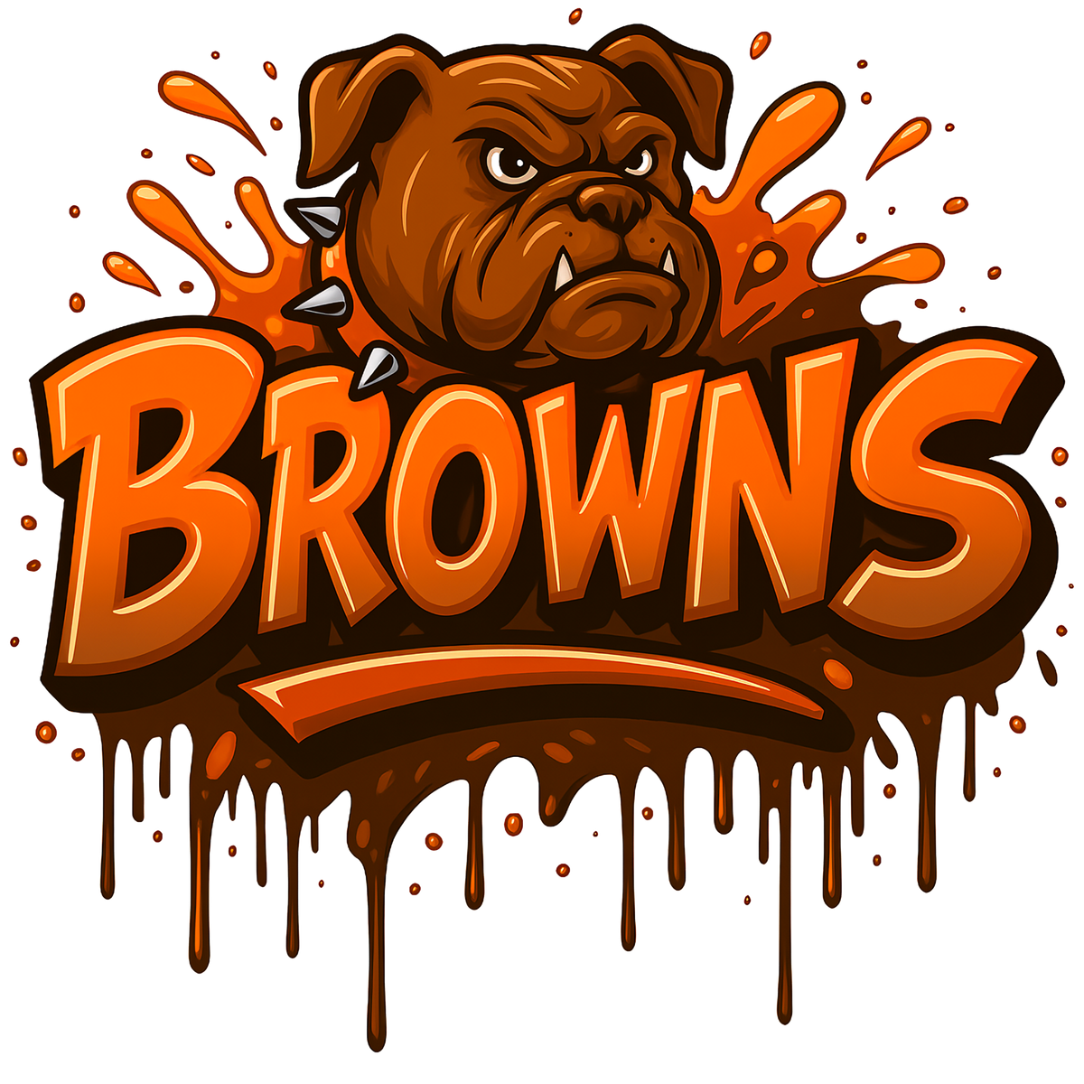 Cleveland Browns print design for custom shirts