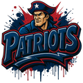 New England Patriots print design for custom shirts