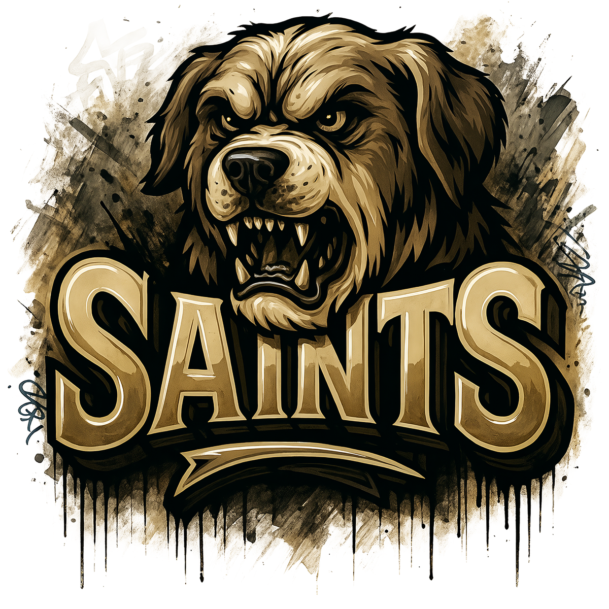 New Orleans Saints print design for custom shirts