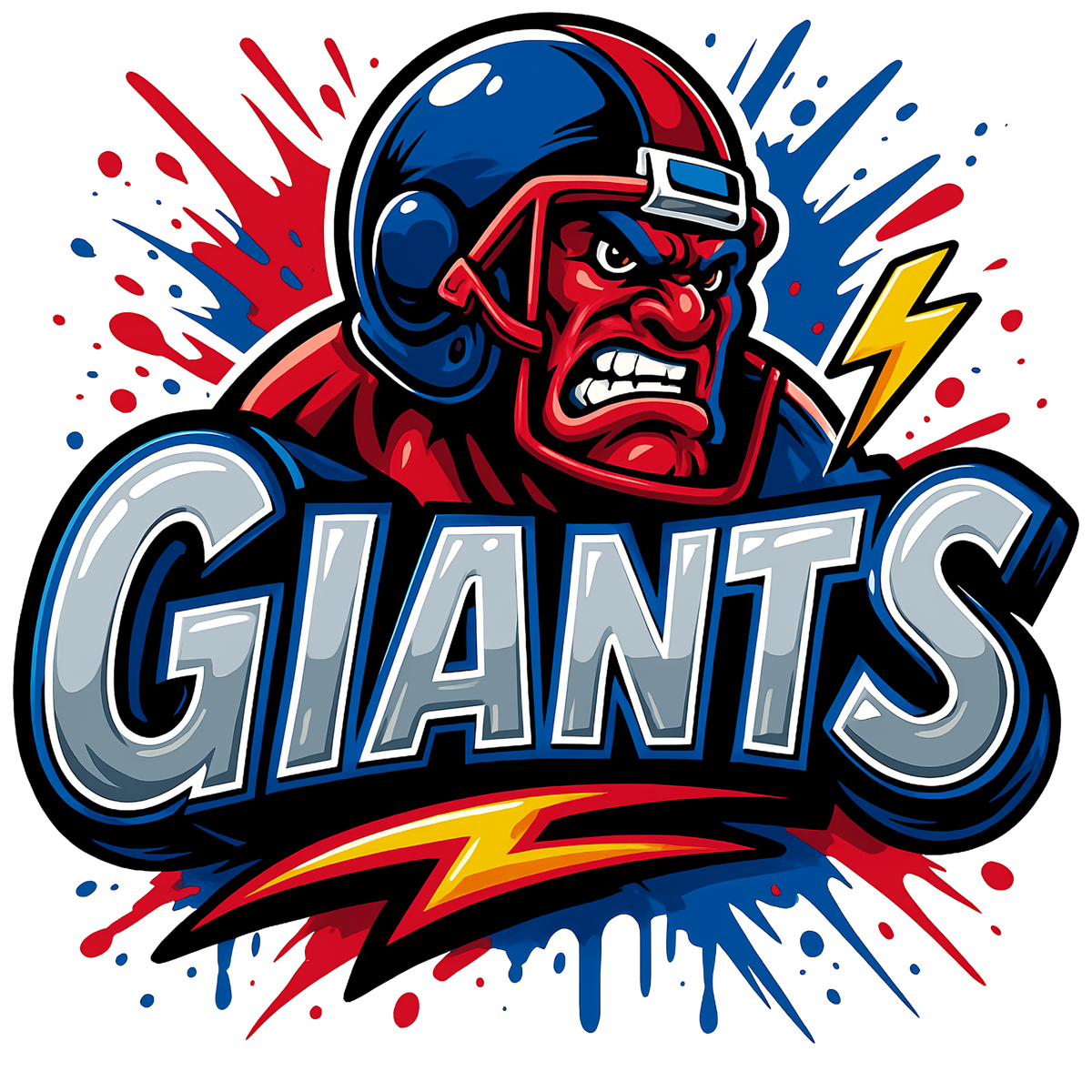 New York Giants print design for custom shirts