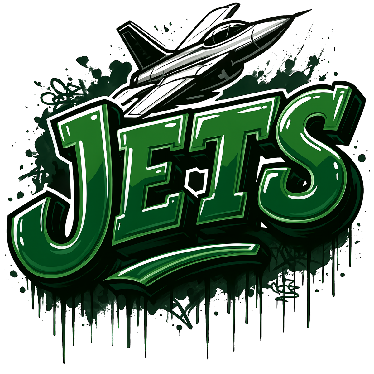 New York Jets print design for custom shirts
