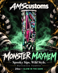 Monster Mayhem 20oz glow-in-the-dark tumbler